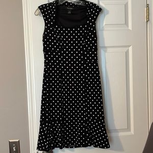 WHBM fitted polka dot dress